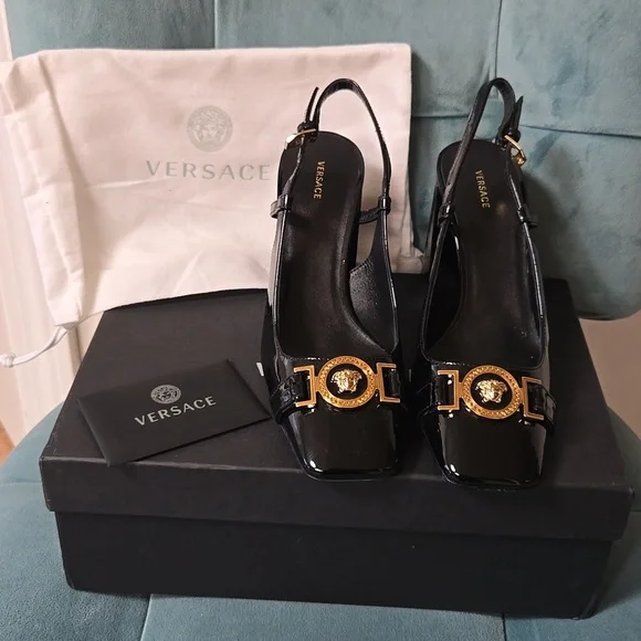 Versace Slingback Heels - Picture 5 of 7